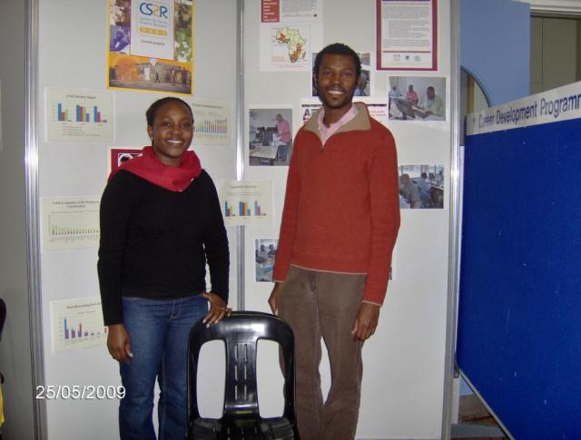 Dadisai Taderera and Danga Mughogho at the DARU stand