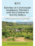 Reform of customary marriage book cover.