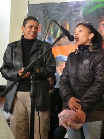 Aloma Matthews and her daughter Irma Titus at the 10th Anniversary function of the HRMC, 2010