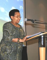 The Minister of Arts and Culture speaking at the recent OHASA conference /