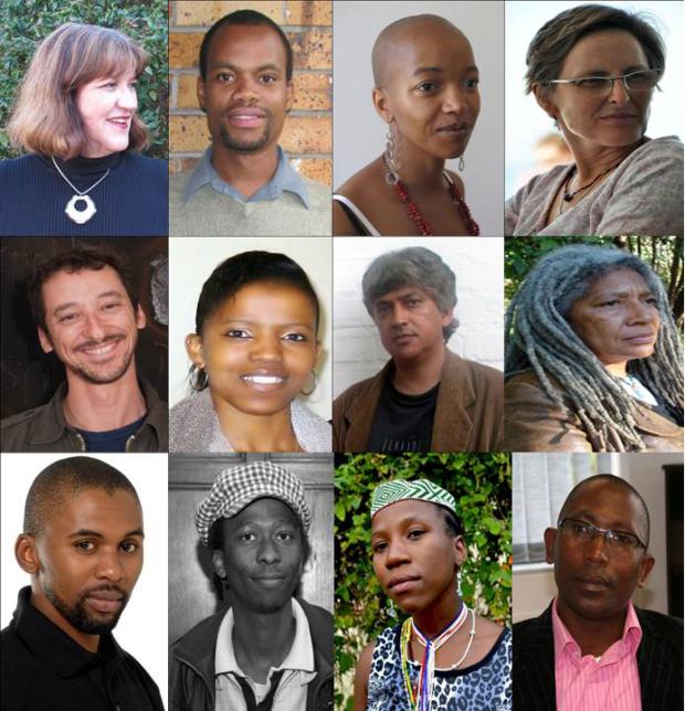 (Left to right)Jo-Anne Duggan, Mbongiseni Buthelezi, Xolelwa Kashe-Katiya, Harriet Deacon, Brenton Maart, Dineo Skosana, Emile Maurice, Lucelle Campbell,Musa Hlatshwayo, Thokozani Mlambi,Nokhanyo Mhlana and Vuyani Booi. 