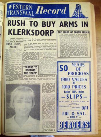 Western Transvaal Record, Friday 1 April 1960