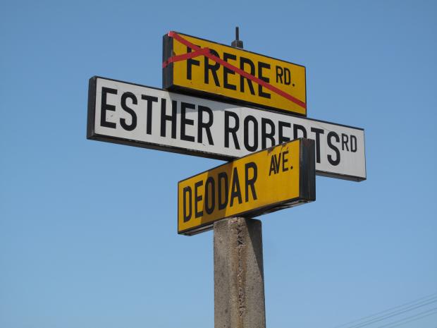 Renamed streets, eThekwini, 2010. Photograph credit: Jo-Anne Duggan