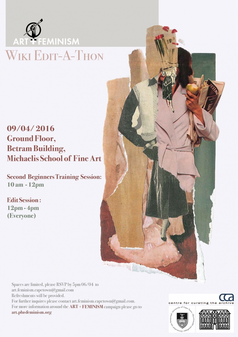 Art+Feminism 9th April meet up