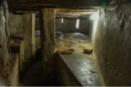 Slave quarters near the slave market â an Anglican church was built over the site in 1874. Source: https://cookingintongues.com/2013/12/24/stonetown- zanzibar-tanzania/