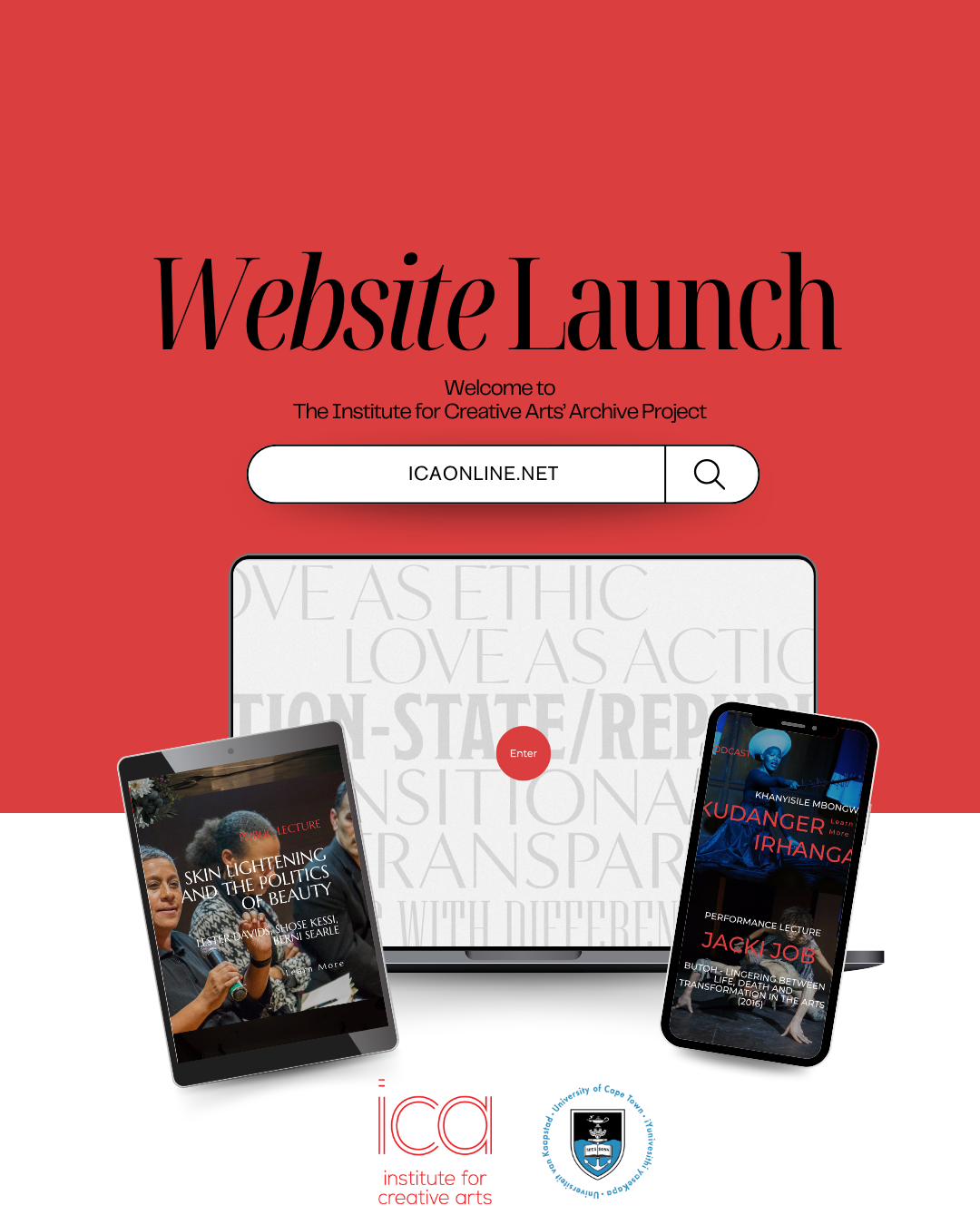 The Institute for Creative Arts' Archive is now publicly accessible on icaonline.net! 