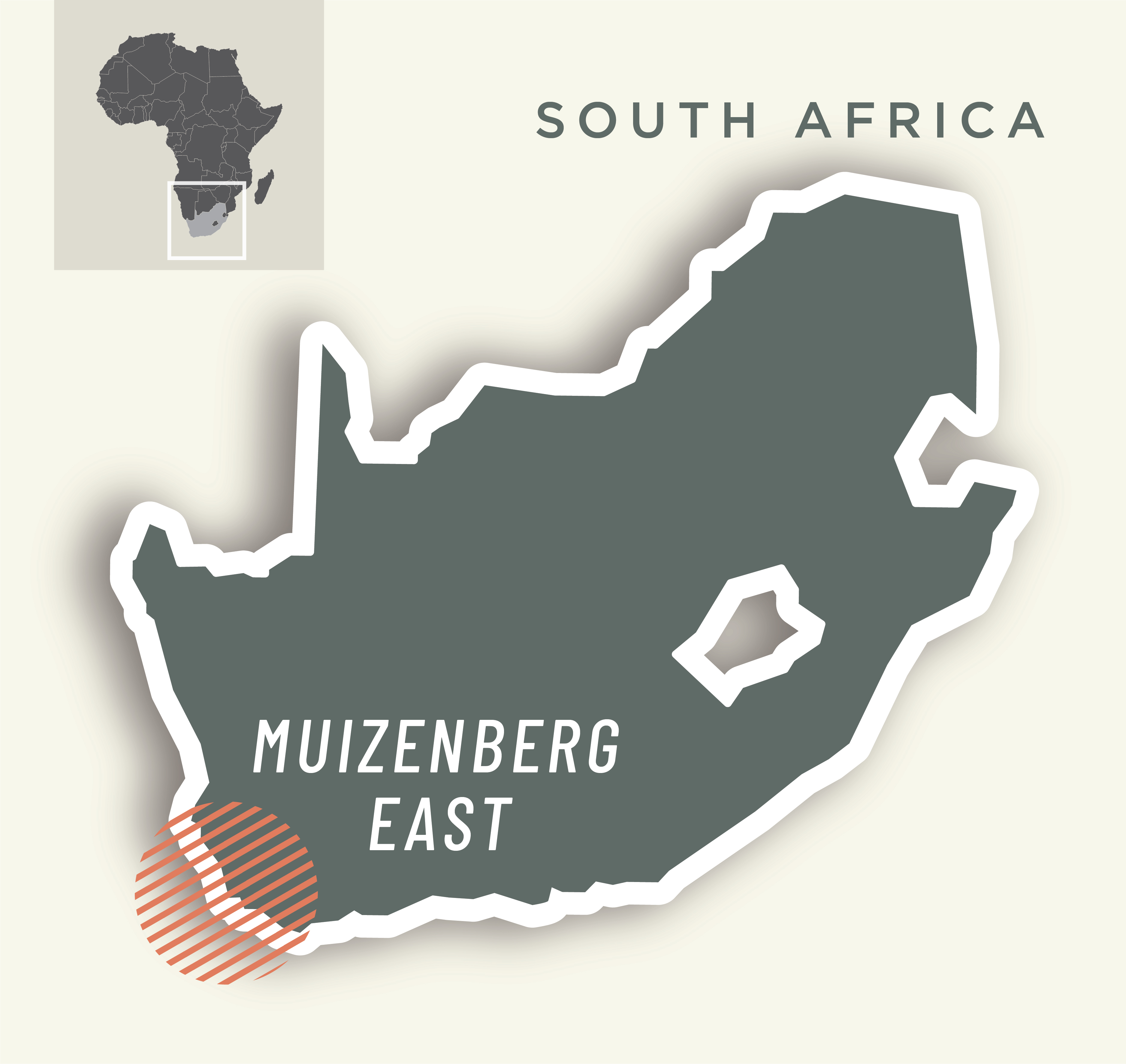 Map Muizenberg East, South Africa