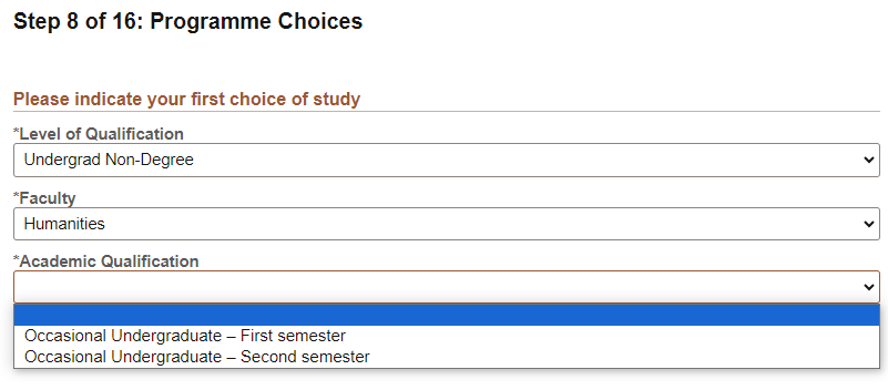 Occasional Studies Selection