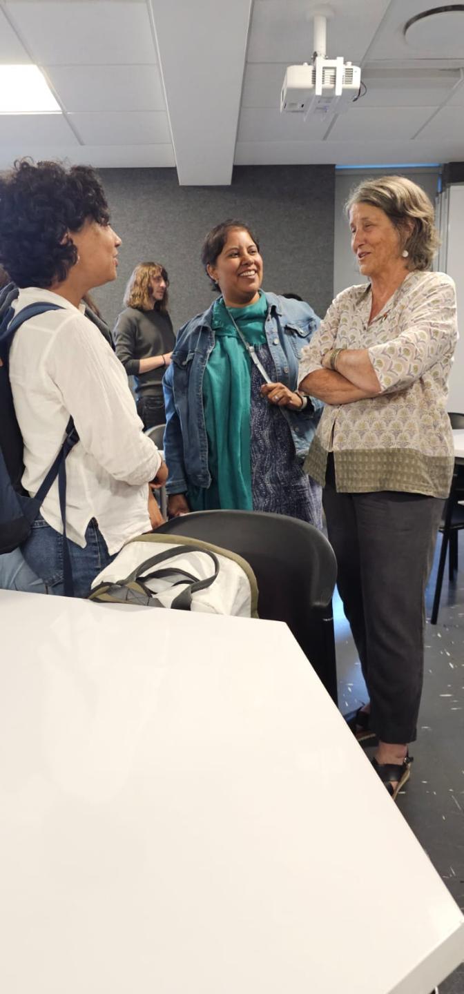Cathy chats with Lyndal and Rose-Anne