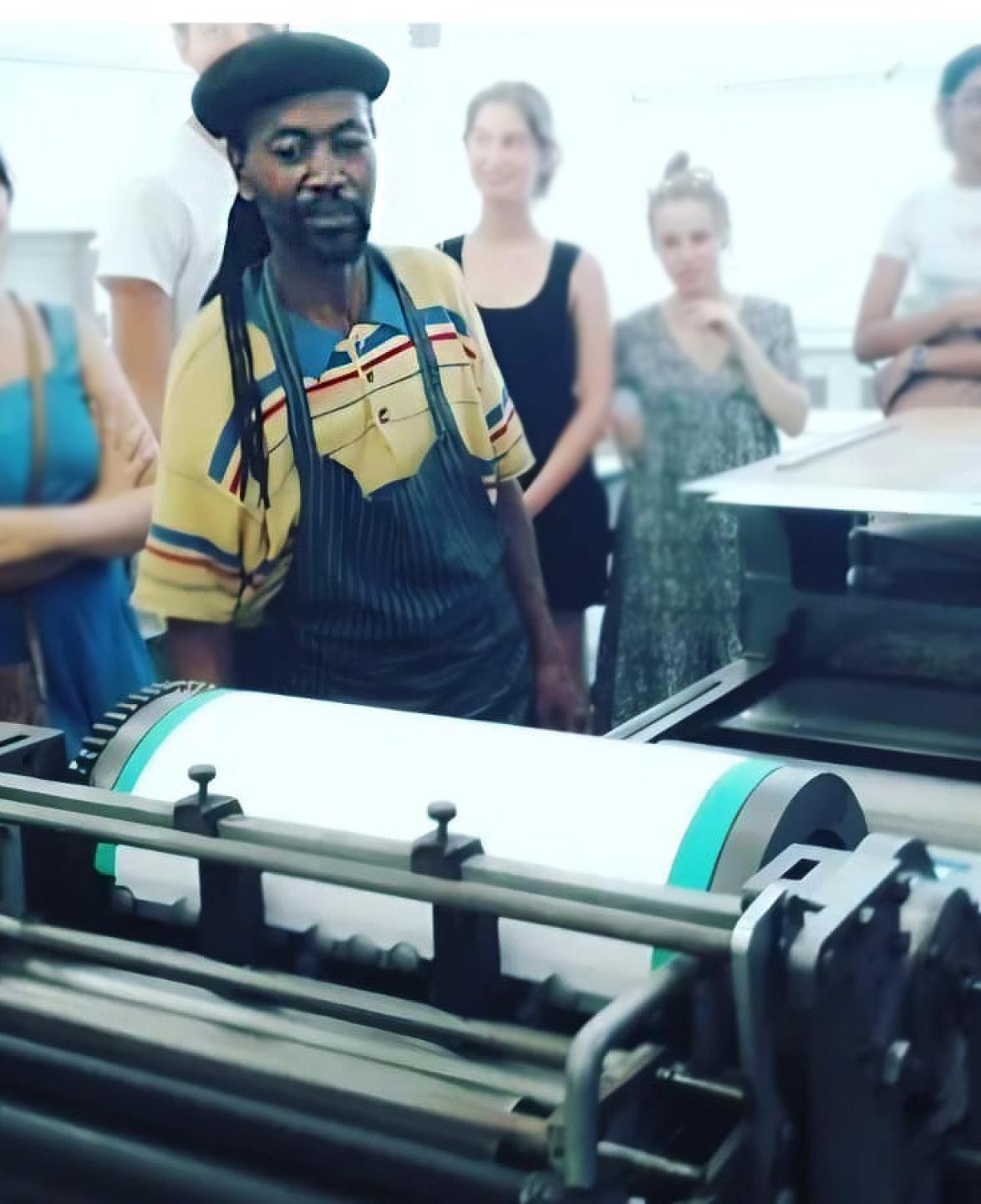 Teaching 2nd Year Relief Printing - 2020