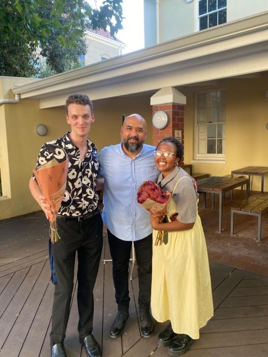 Students and director