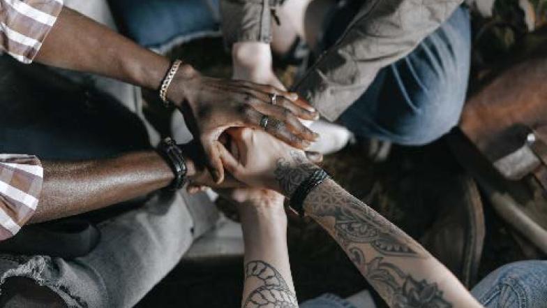 trauma informed research events image of hands