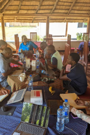 The Tanzanian CZA team doing fieldwork preperation