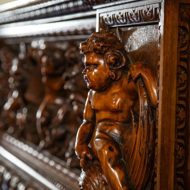 Ornate sideboard in Strubenholm residence