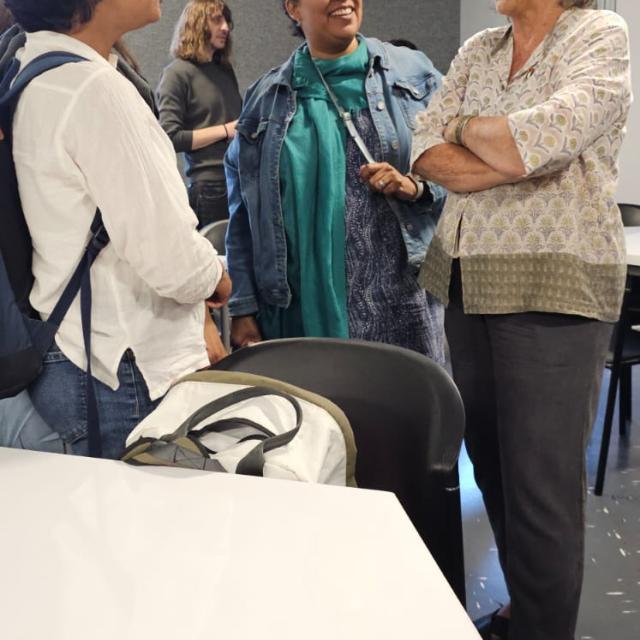 Cathy chats with Lyndal and Rose-Anne