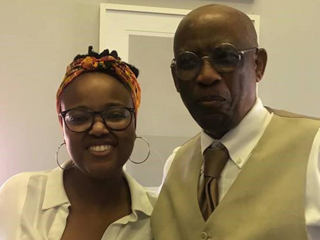 Athambile Masola and Ntongela Masilela, both who were presenters at the first seminar of the Black Archives & Intellectual Histories Seminar Series.