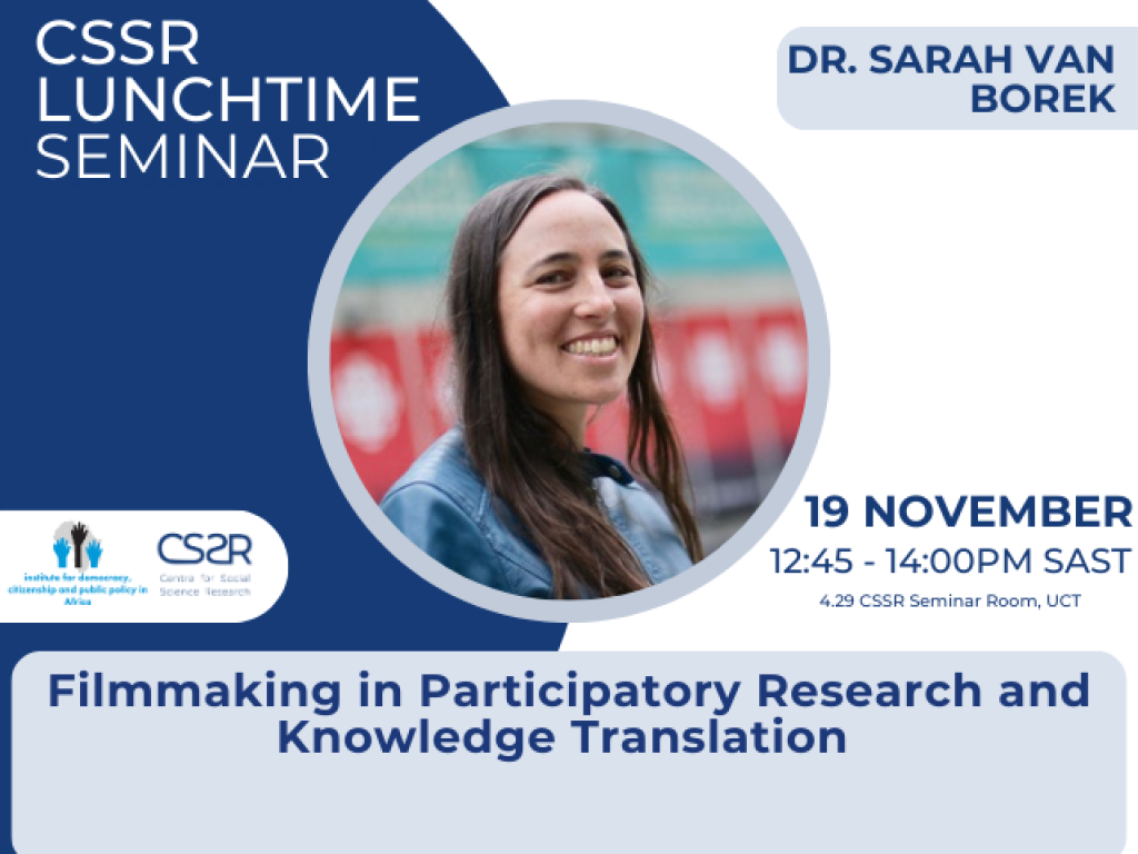 CSSR seminar: Dr. Sarah Van Borek
