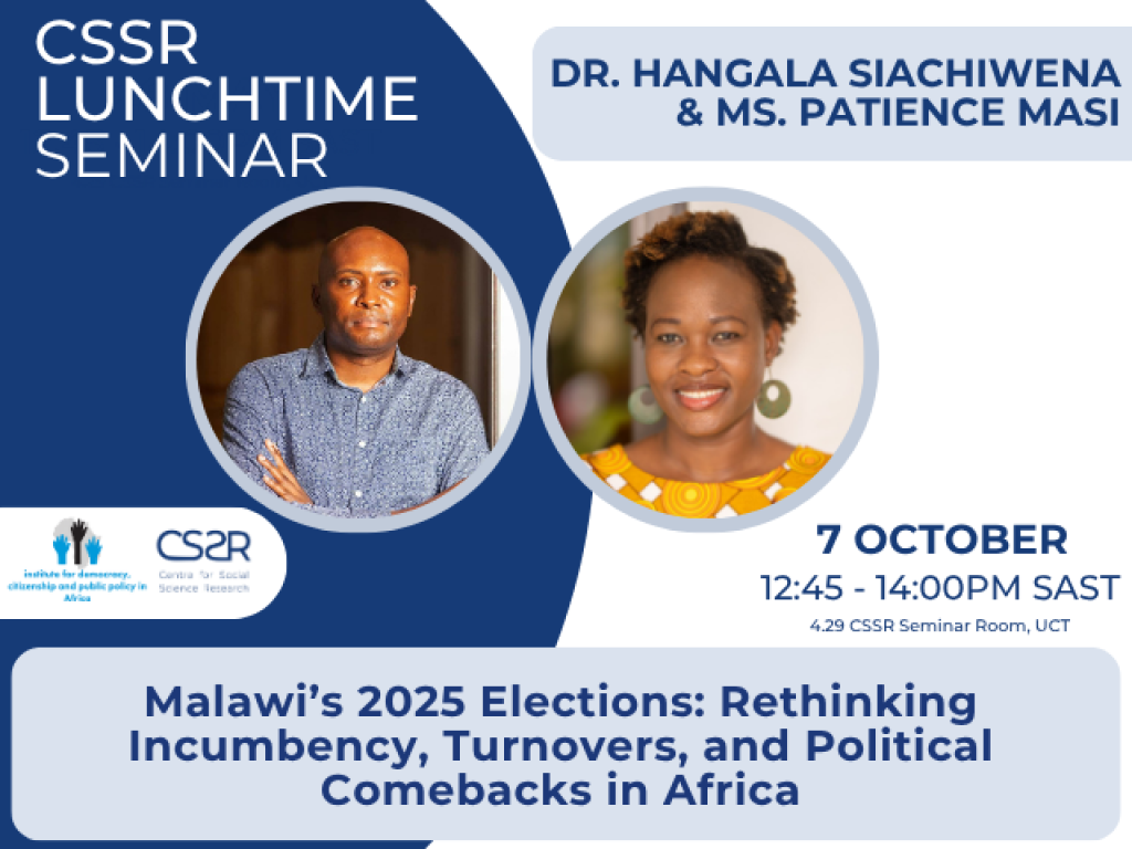 Dr Hangala Siachiwena and Patience Masi