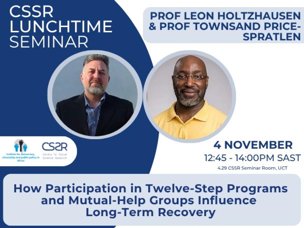 Seminar: Professor Leon Holtzhausen and Professor Townsand Price-Spratlen